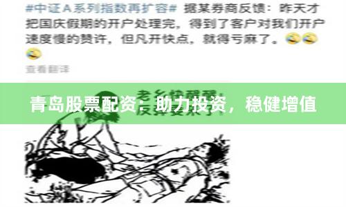青岛股票配资：助力投资，稳健增值